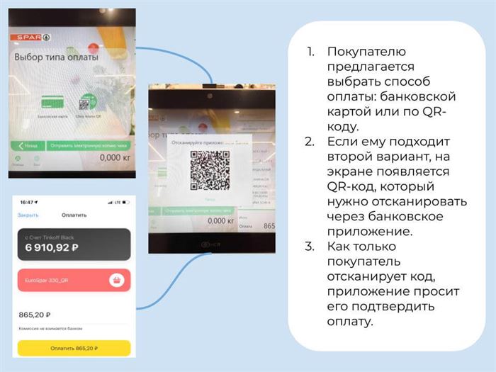 Как выглядит оплата по QR-коду?