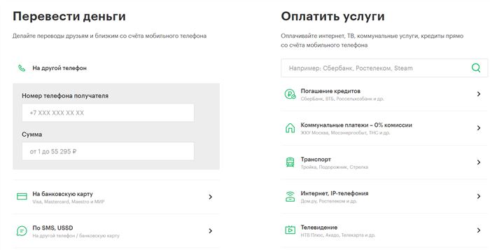 Как перевести Мегафон Деньги