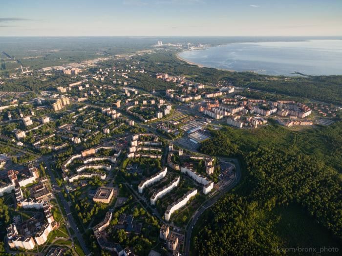 Сосновый Бор, Ленинградская область. Aerial views