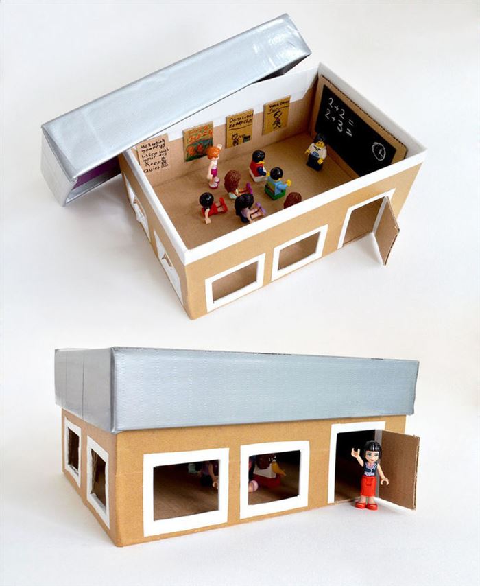 Универсальная игрушка: 30 способов занять ребенка с помощью картонной коробки, фото № 6