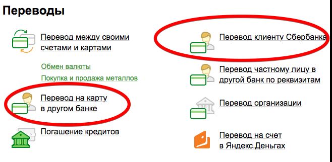 Как перевести деньги с карты Сбербанка через личный кабинет?