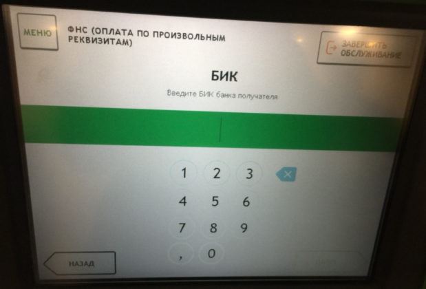 Введите БИК, чтобы дальнейшие данные о поставщике услуг были введены автоматически системой