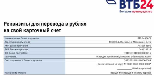Расчетный счет ПАО Банк ВТБ ФИЛИАЛ 6318 и ФИЛИАЛ № 6318 БАНК ВТБ (ПАО)